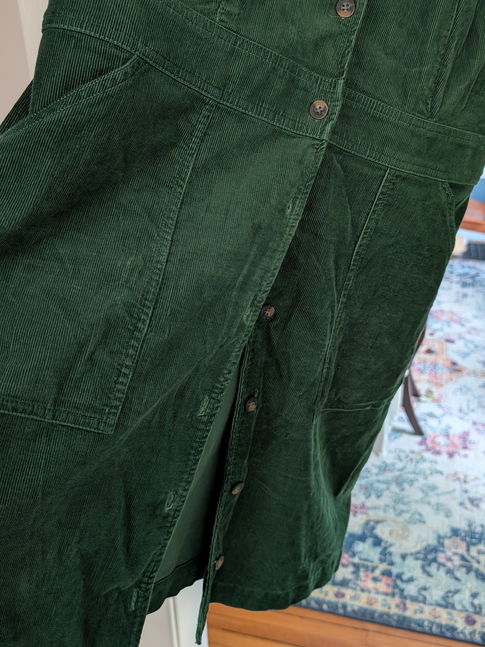 Boden Flora Cord Shirt Dress - Picture 4 of 8